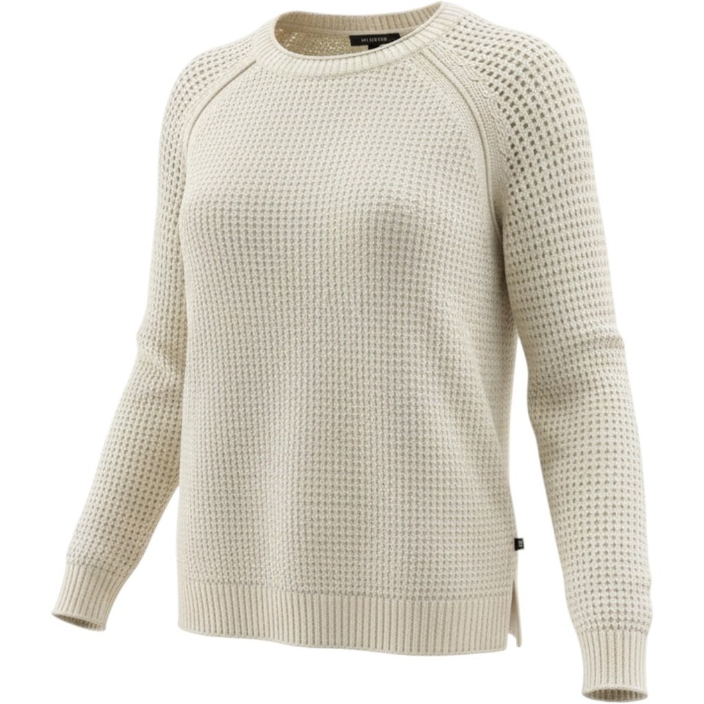 Gap Womens Cream White Textured Knit Crewneck Sweater QLN02535 Size Medium